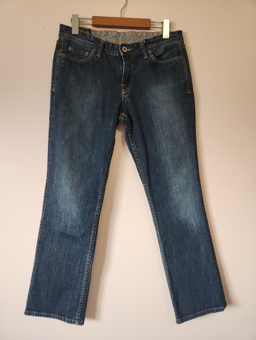 Vintage Lucky Brand Cathy Crop Jeans Made in USA Gene Montesano Denim Size 6